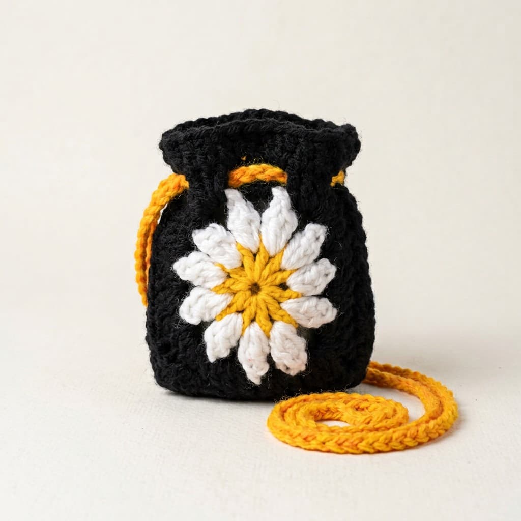 Daisy Crochet Earbuds Case, photo 2