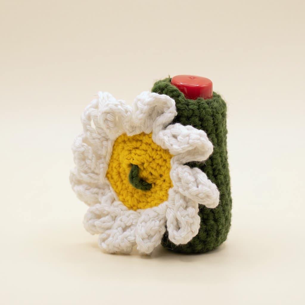 Daisy Crochet Lip Balm Holder, photo 2